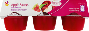 Ahold Apple Sauce Strawberry - 6 CT