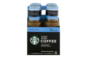 Starbucks Iced Coffee Medium Roast Coffee with Milk Light - 4 PK