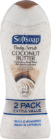 Softsoap Body Scrub Coconut Butter Exfoliating Body Wash - 2 CT