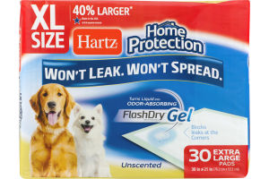 Hartz Home Protection Dog Pads Flash Dry Extra Large - 30 CT