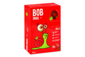 Конфеты фруктовые натуральные Яблоко-вишня Roll Bob Snail к/у 10х10г