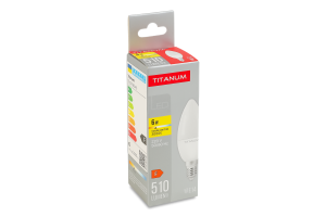 Лампа светодиодная 6W 510lm E14 3000К №TLC3706143 Titanum 1шт
