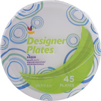 Ahold Designer Plates Paper - 45 CT
