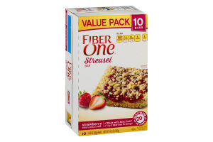 Fiber One Streusel Bar Strawberry - 10 CT