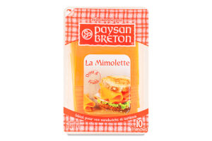 Сир Paysan Breton Мімолет скибочками 40%