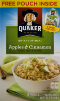 Quaker Instant Oatmeal Apples & Cinnamon - 10 CT