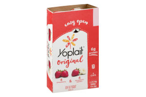 Yoplait Original Low Fat Yogurt Strawberry & Strawberry Banana - 8 CT