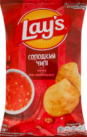 Чипсы картофельные со вкусом соуса по-азиатски Сладкий чили Lay's м/у 95г