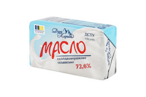 Масло солодковершкове 72.6% Крестьянское Дари Карпат м/у 180г
