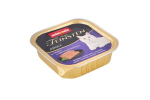 Корм консервированный полноценный для взрослых котов с курицей и морепродуктами Vom Feinsten Animonda лоток 100г