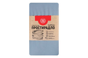 Простыня серо-синяя 150х215см №1471086 ТМ "1" 1шт