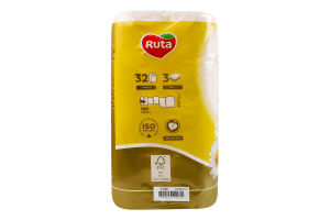 Бумага туалетная 3-х слойная Camomile Selecta Ruta 32шт