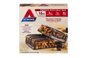 Atkins Peanut Fudge Granola Bar - 5 CT