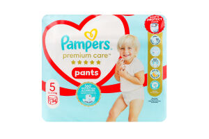 Підгузники-трусики для дітей 12-17кг 5 Premium Care Pampers 34шт