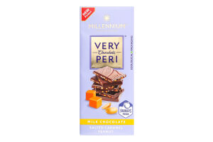 Шоколад молочний з арахісом та солоною карамеллю Very Peri Millennium к/у 85г