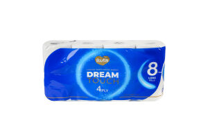 Бумага туалетная 4-х слойная Dream touch Ruta 8шт