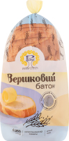 Батон на заквасці нарізний Вершковий Рома м/у 0.35кг