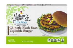 Nature's Promise Chipotle Black Bean Vegetable Burger - 4 CT