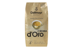 Кофе натуральный жареный в зернах Crema d'Oro Dallmayr м/у 1кг