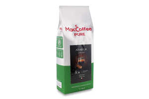 Кофе натуральный жареный в зернах Arabica Crema Pure MacCoffee м/у 1кг