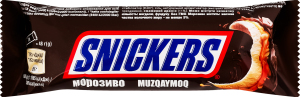 Морозиво молочне зі смаженим арахісом та карамеллю вкрите молочно-шоколадною глазур'ю Snickers м/у 48г