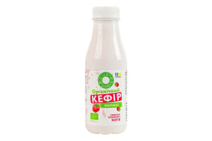 Кефір 2.5% органічний з наповнювачем Малина Organic Milk п/пл 280г