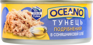 Тунець Oceano подрібнений у соняшниковій олії