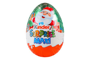 Яйце з молочного шоколаду з молочним внутрішнім шаром та іграшкою Maxi Kinder Surprise м/у 100г