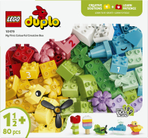 Конструктор для дітей від 1.5року №10479 My first colourful creative box Duplo Lego 80ел