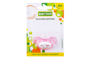 Пустышка силиконовая вышнеобразной формы для детей от рождения №3003 Baby Team 1шт