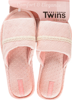 Тапочки открытые домашние женские Twins №7144 38-39 светло-розовый