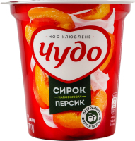 Сирок 5% збитий з наповнювачем фруктовим Персик Чудо ст 170г