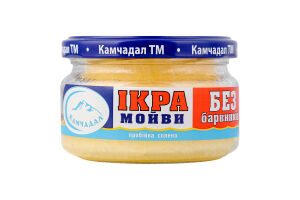 Икра мойвы пробойная соленая Камчадал с/б 180г
