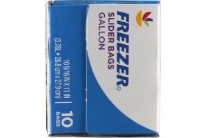 Ahold Freezer Slider Bags Gallon - 10 CT