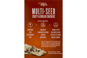 Simply Enjoy Crisp Flatbread Crackers Multi-Seed