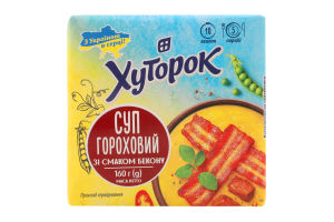 Суп гороховий зі смаком бекону Хуторок м/у 160г