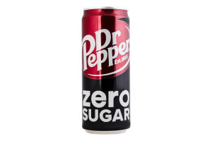 Напій безалкогольний сильногазований Zero sugar Dr Pepper з/б 330мл