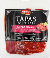 Тапас Хамон Bodega+Ковбаса Chorizo+Ковбаса Salchichon с/в нарізка 150г Espuna