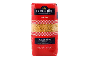 Вироби макаронні з твердих сортів пшениці Orzo Famiglia м/у 500г