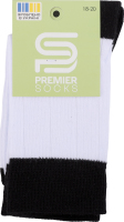 Шкарпетки дит Premier socks білі чорн резин р18-20