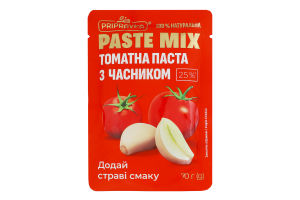 Паста томатная 25% с чесноком Paste mix Pripravka д/п 70г