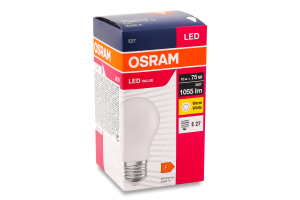 Лампа світлодіодна 10W E27 3000К A75 Osram