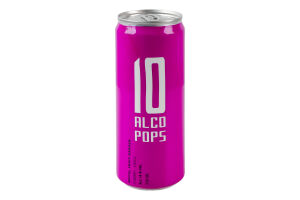 Напиток сброженный 330мл 10% газированный Cherry-сhilli 10 Alco Pops ж/б