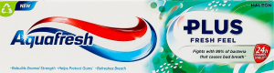 Паста зубная с фтором Ощутимая свежесть Плюс Aquafresh 75мл