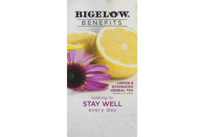 Bigelow Benefits Lemon & Echinacea Herbal Tea Bags - 18 CT