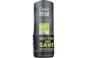 Dove Men + Care Body & Face Wash Extra Fresh 2 CT