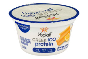 Yoplait Greek 100 Protein Fat Free Yogurt Orange Creme