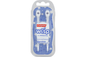 Colgate Wisp plus Whitening Coolmint Brushes with Beads - 2 CT