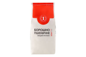 Мука пшеничная ТМ "1" м/у 1кг
