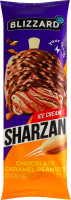 Мороженое 12% эскимо шоколадный пломбир Sharzan Blizzard м/у 75г